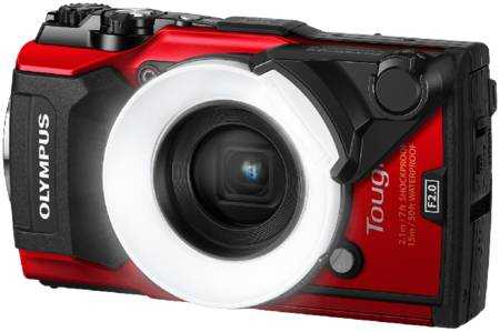 Фотокамера Olympus Tough TG5 предлагает высокую степень защищённости выдерживает погружение до 15 метров, падение с высоты 2 метра