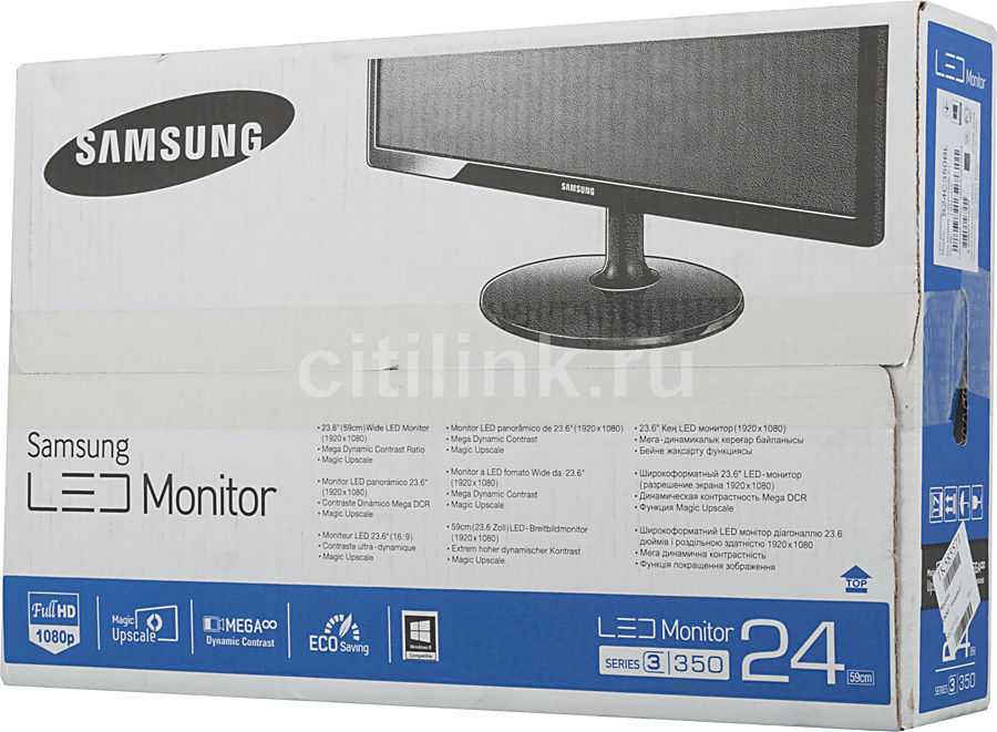 Жк монитор 24" samsung s24b350bl — купить, цена и характеристики, отзывы