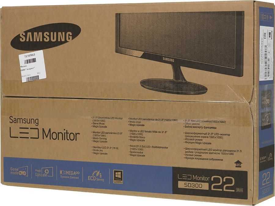 Монитор Samsung S22D300NY - подробные характеристики обзоры видео фото Цены в интернет-магазинах где можно купить монитор Samsung S22D300NY