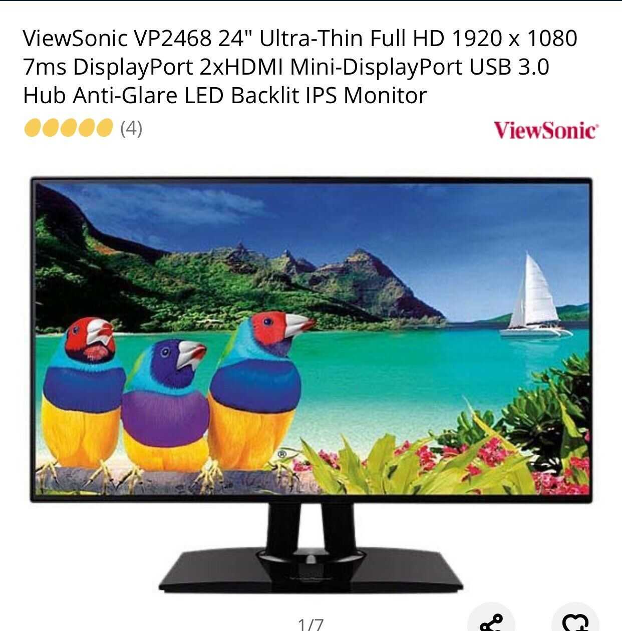 Жк монитор 37.5" viewsonic vp3881 — купить, цена и характеристики, отзывы