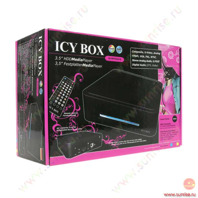 Raidsonic icy box ib-mp308hw-b