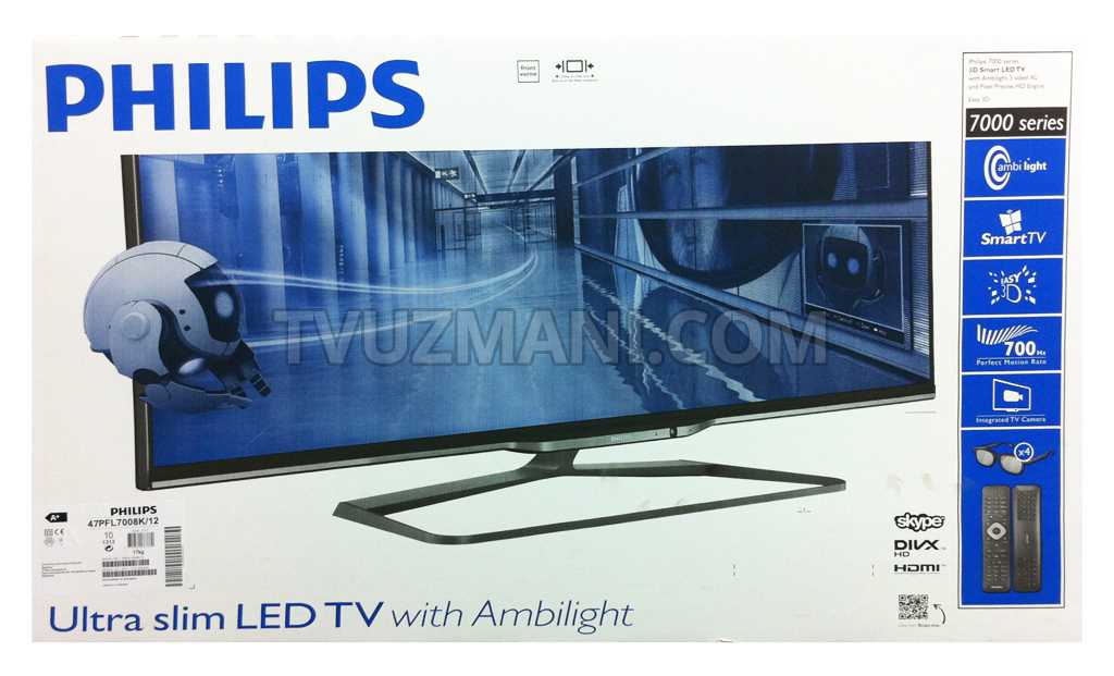 Телевизор Philips 47PFL7008K - подробные характеристики обзоры видео фото Цены в интернет-магазинах где можно купить телевизор Philips 47PFL7008K