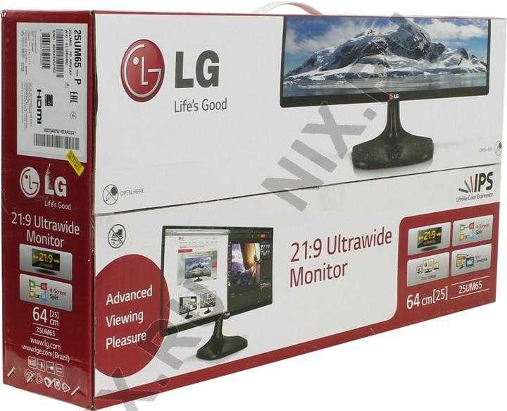 Монитор LG 25UM65 - подробные характеристики обзоры видео фото Цены в интернет-магазинах где можно купить монитор LG 25UM65
