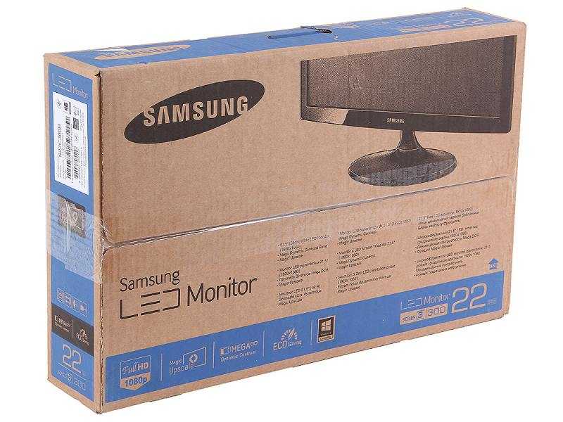 Жк монитор 21.5" samsung s22c300h — купить, цена и характеристики, отзывы