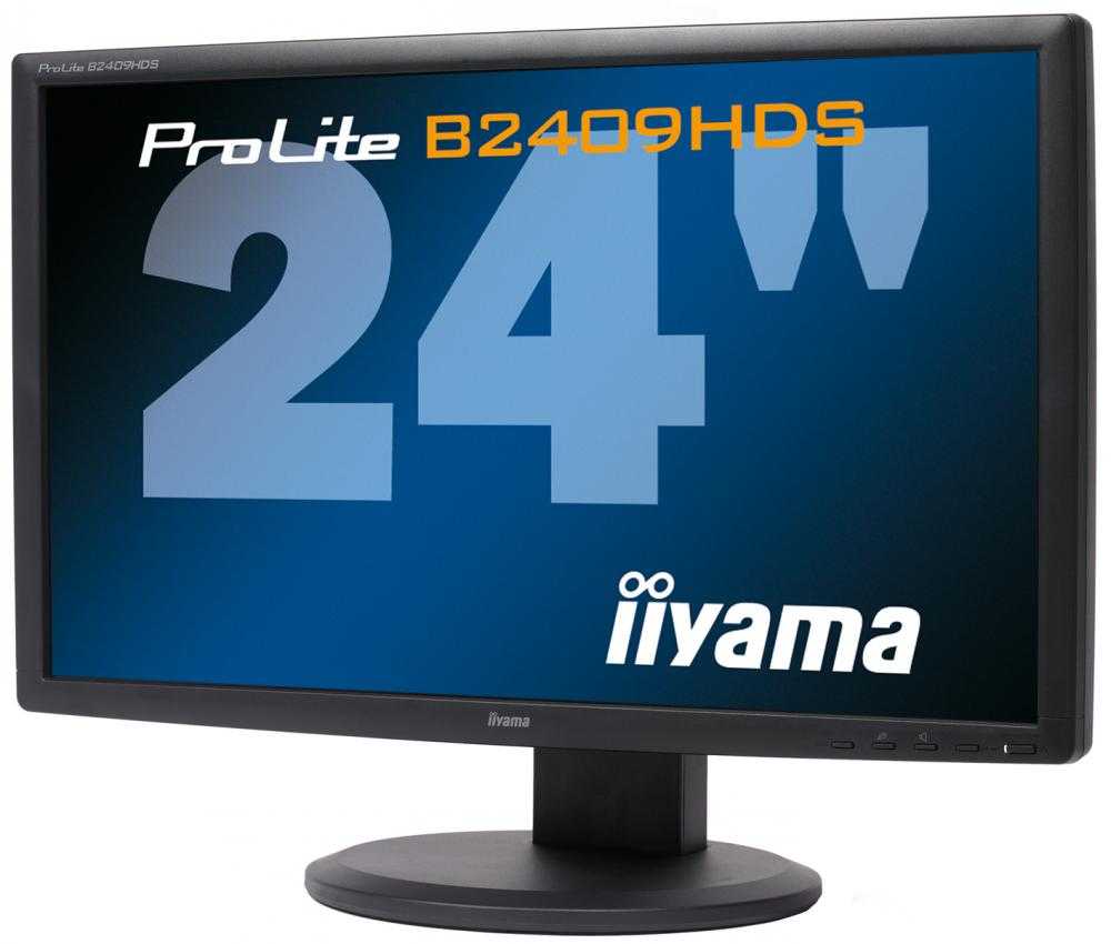 Монитор Iiyama ProLite B2409HDS-1 - подробные характеристики обзоры видео фото Цены в интернет-магазинах где можно купить монитор Iiyama ProLite B2409HDS-1