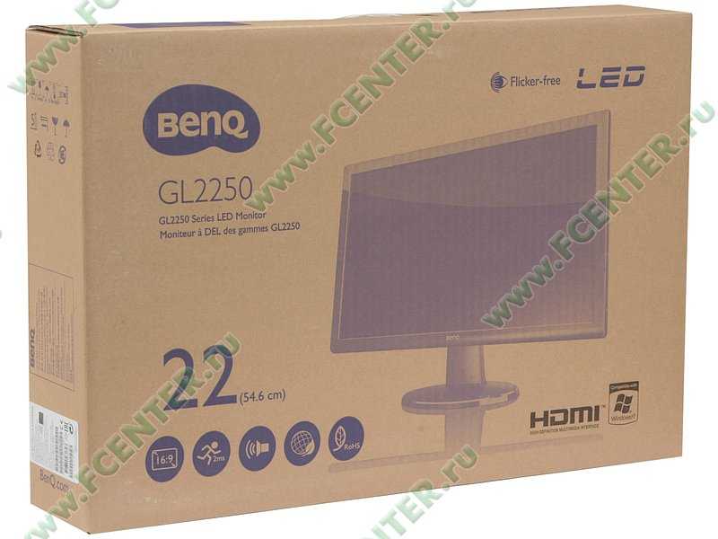 Монитор benq gl2250 (черный) купить от 5630 руб в краснодаре, сравнить цены, отзывы, видео обзоры и характеристики