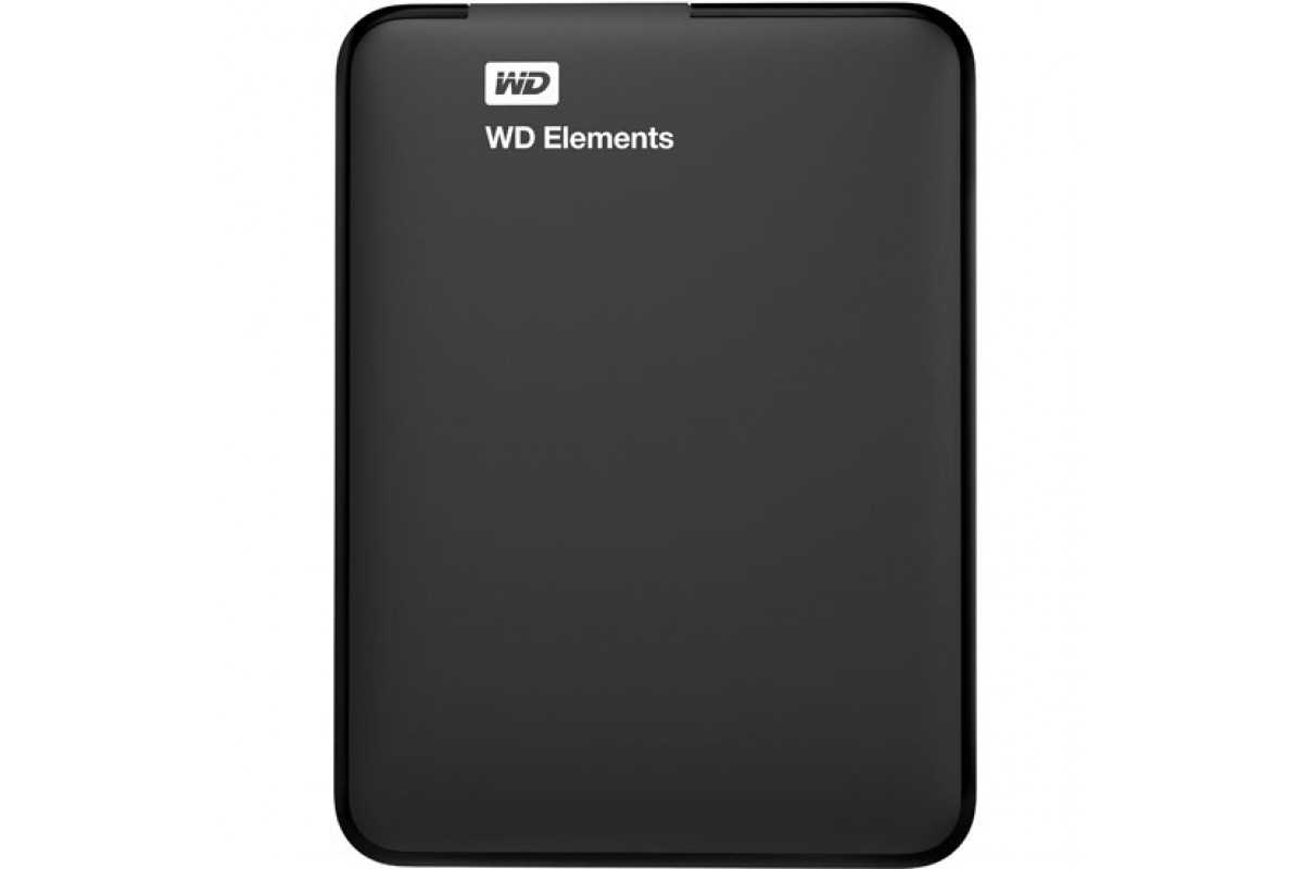 Внешний жесткий диск western digital elements portable 1 тб usb 3.1 (wdbuzg0010bbk)