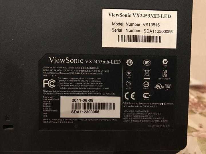 Viewsonic vx2451mh-led купить по акционной цене , отзывы и обзоры.