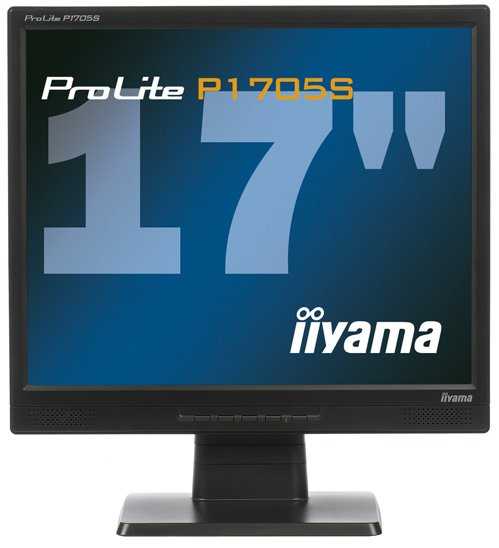Монитор Iiyama ProLite P1705S-1 - подробные характеристики обзоры видео фото Цены в интернет-магазинах где можно купить монитор Iiyama ProLite P1705S-1