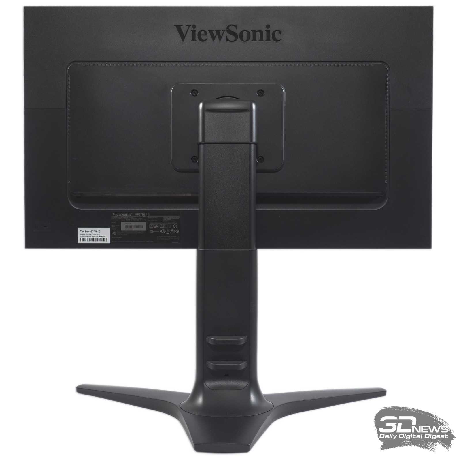 Монитор ViewSonic VP2772 - подробные характеристики обзоры видео фото Цены в интернет-магазинах где можно купить монитор ViewSonic VP2772