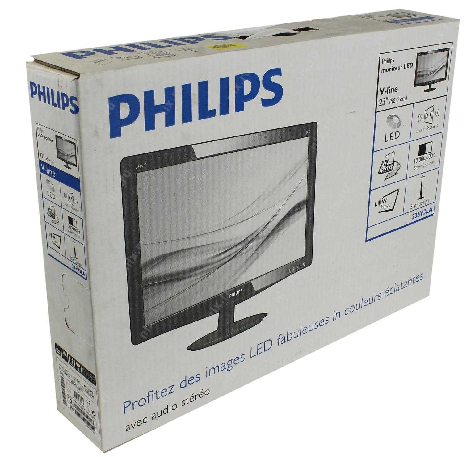 Монитор philips 236v3lsb6 - купить | цены | обзоры и тесты | отзывы | параметры и характеристики | инструкция