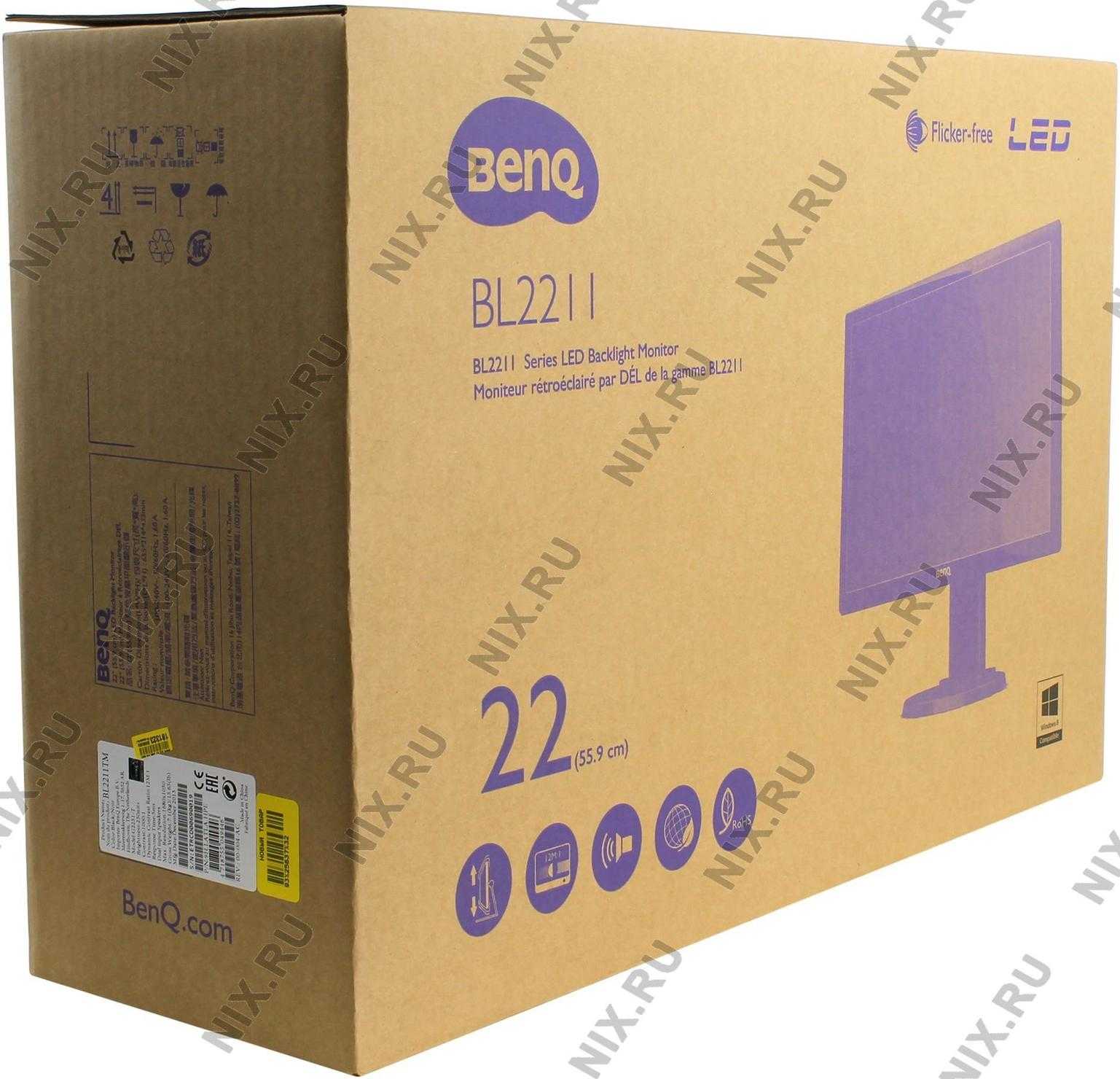 Жк монитор 22" benq bl2211m — купить, цена и характеристики, отзывы