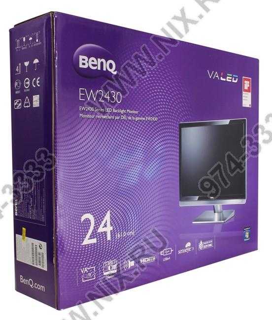 Жк монитор 24" benq ew2430 — купить, цена и характеристики, отзывы