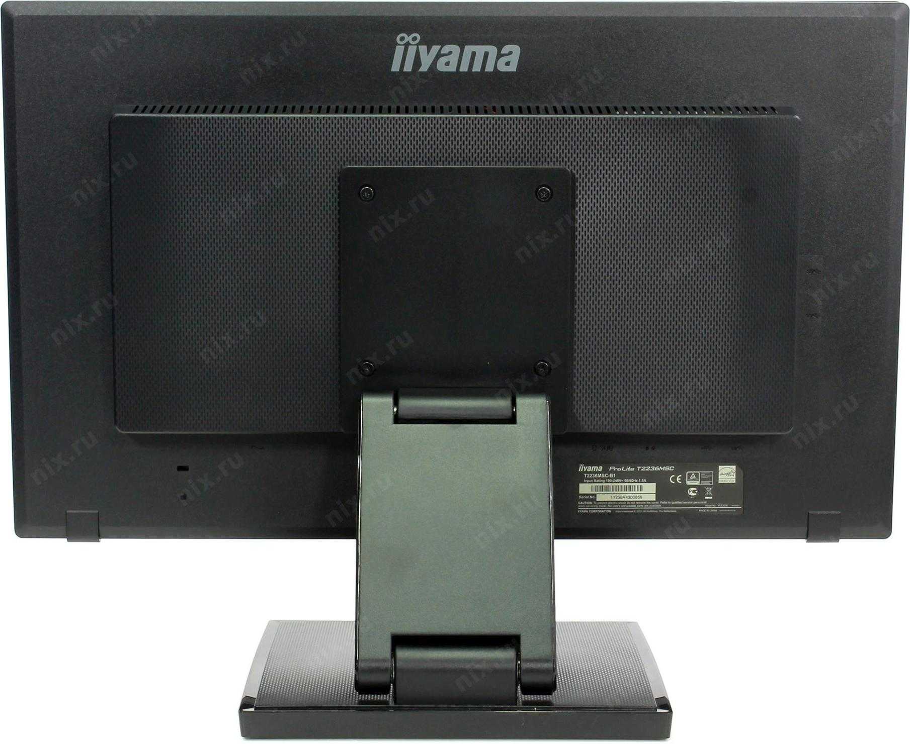 Жк монитор 21.5" iiyama prolite t2236msc-b1 — купить, цена и характеристики, отзывы