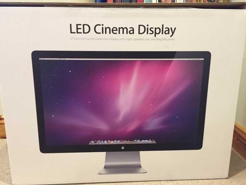 Монитор Apple LED Cinema Display 27 - подробные характеристики обзоры видео фото Цены в интернет-магазинах где можно купить монитор Apple LED Cinema Display 27