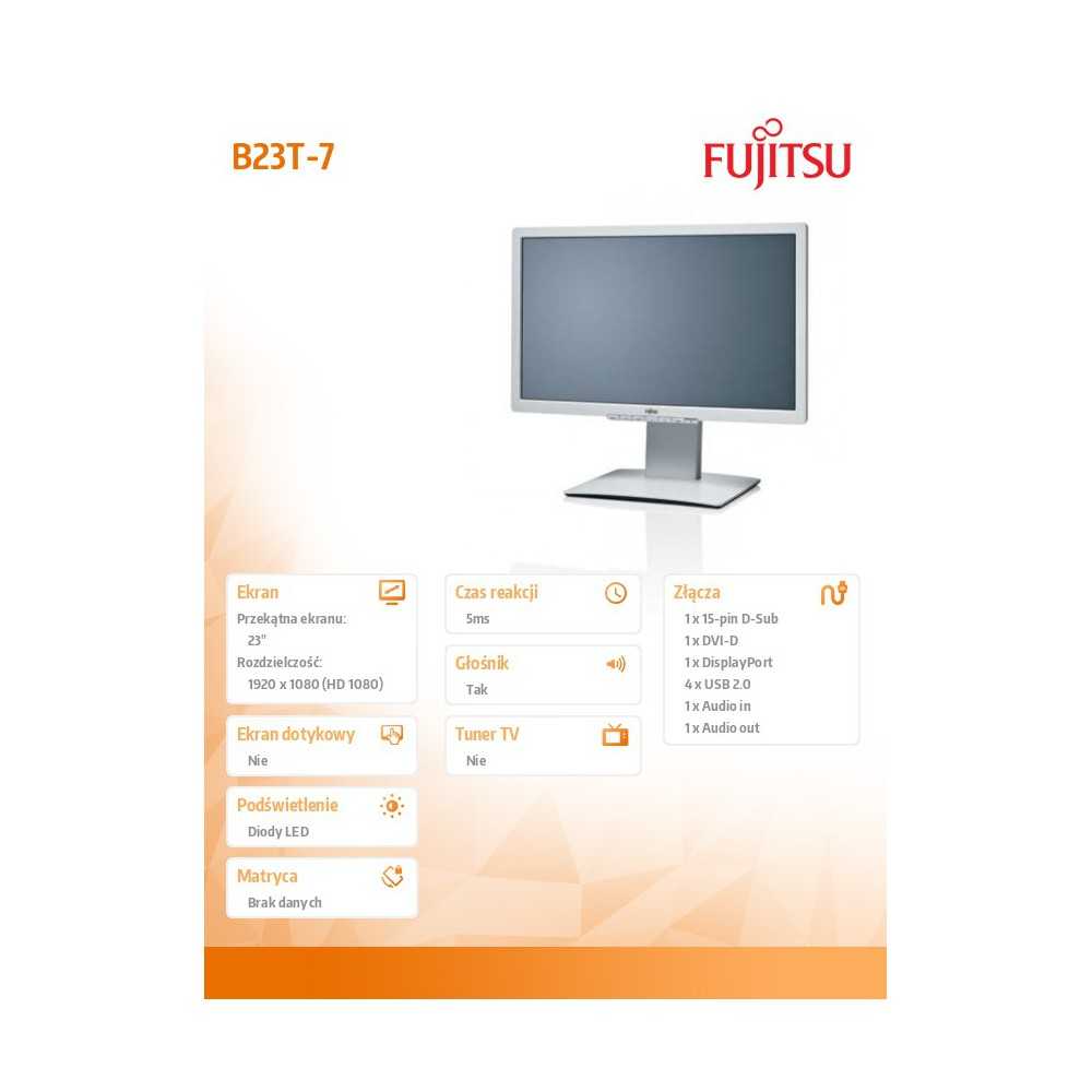 Fujitsu b23t-6 led (белый)